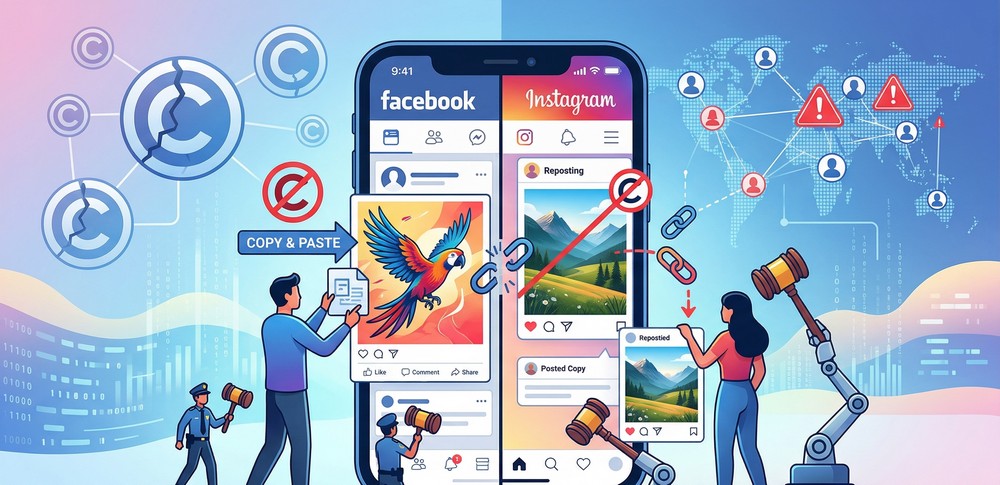 הפרת זכויות יוצרים בפייסבוק ובאינסטגרם